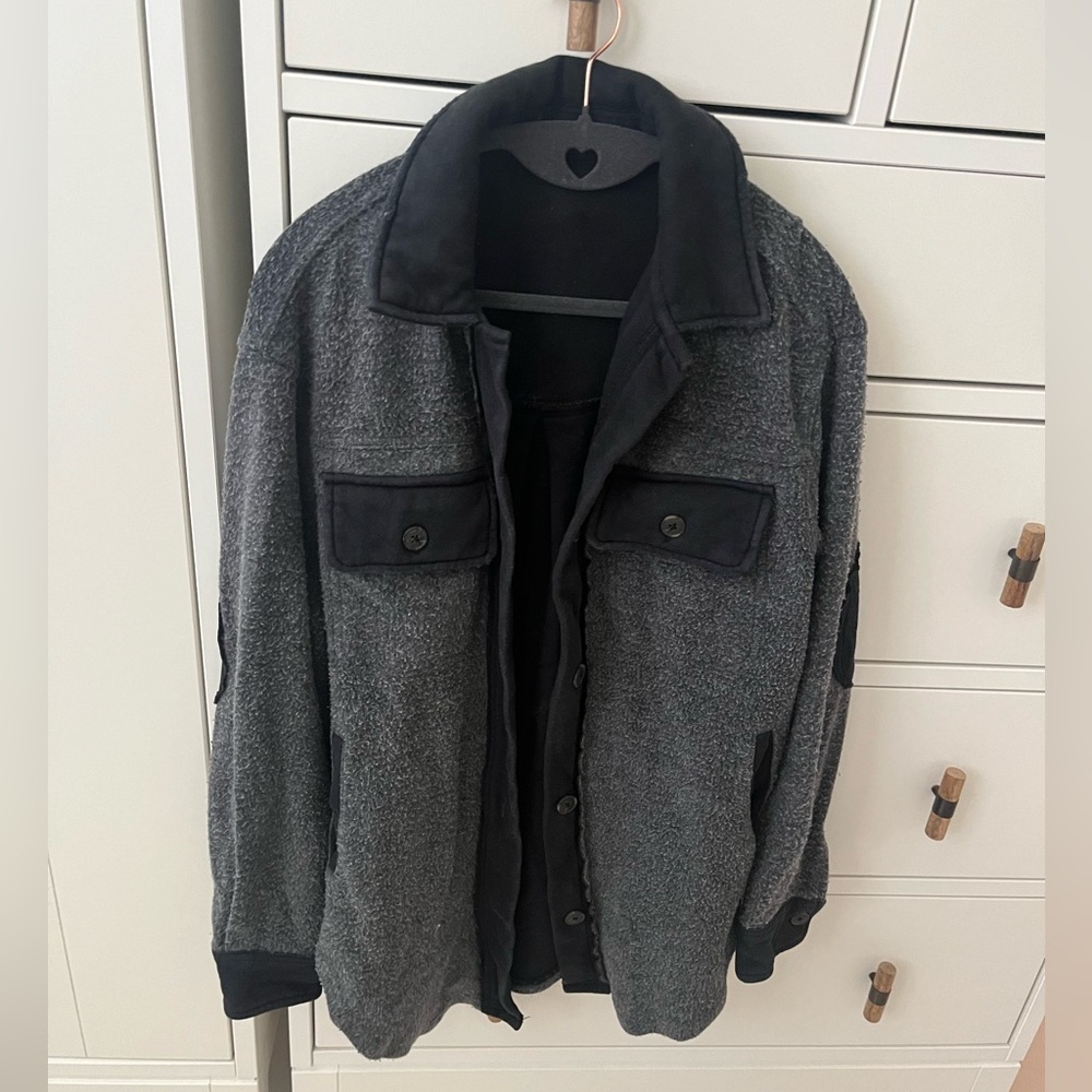 Black Tape Women’s Distressed Button Down jacket Size XS